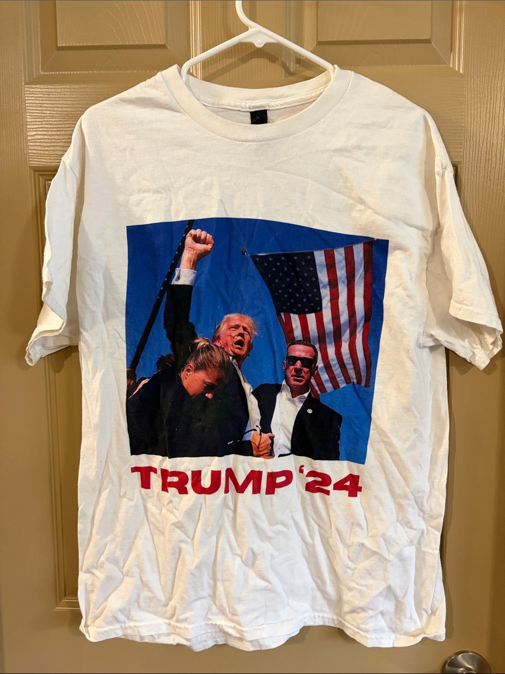 “FIGHT!” Gildan White Short-Sleeve Graphic Tee